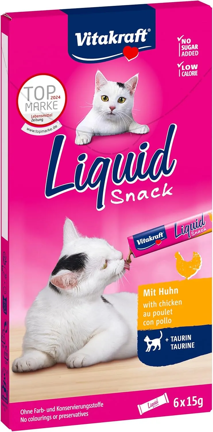 Snack líquido para gatos Vitakraft Pollo y Taurina
