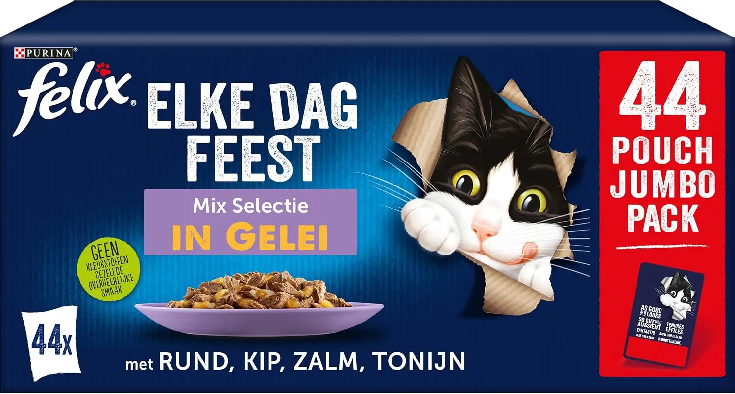 Comida húmeda para gatos FELIX 44 sobres