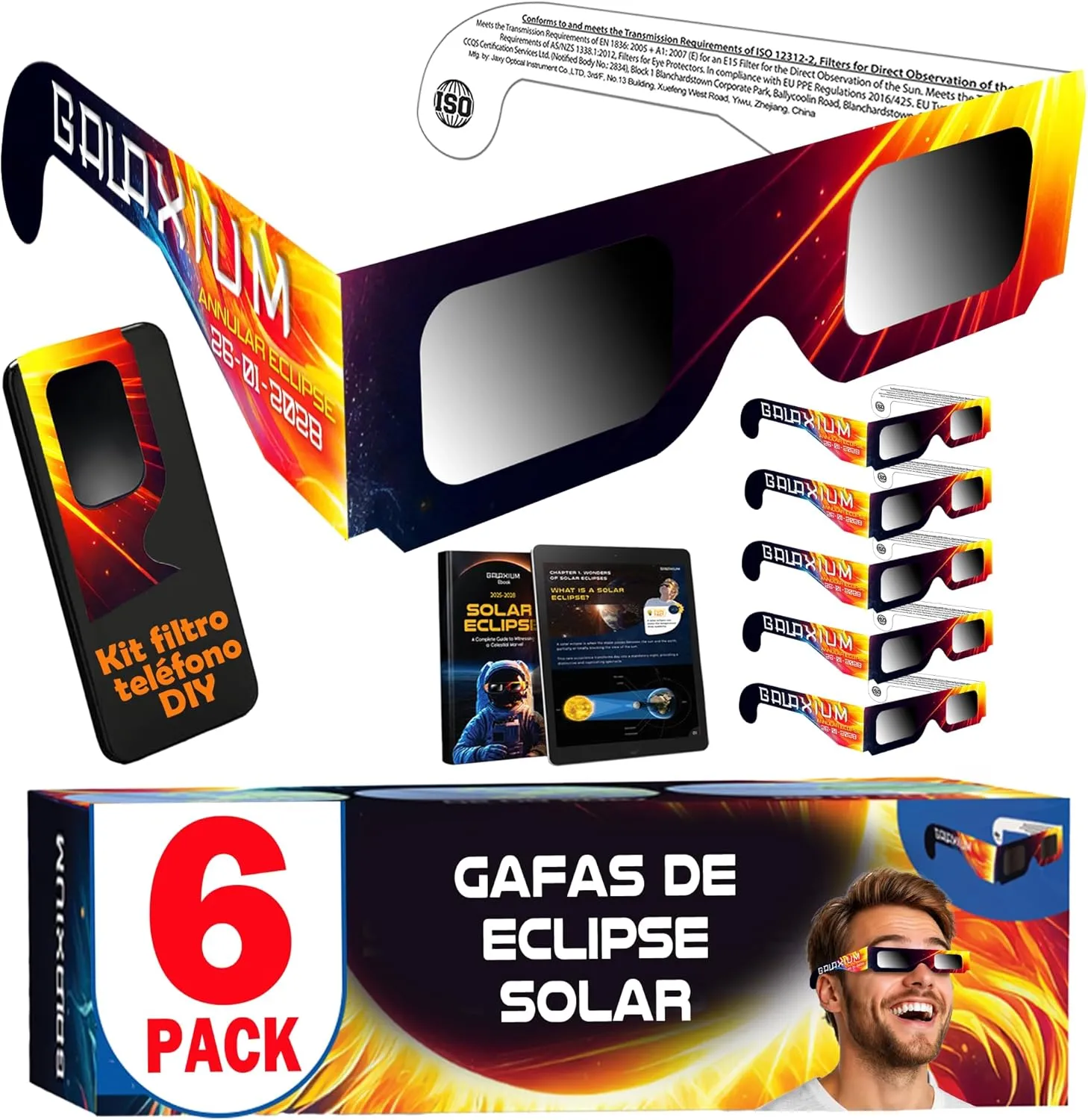 Gafas eclipse solar Galaxium homologadas ISO