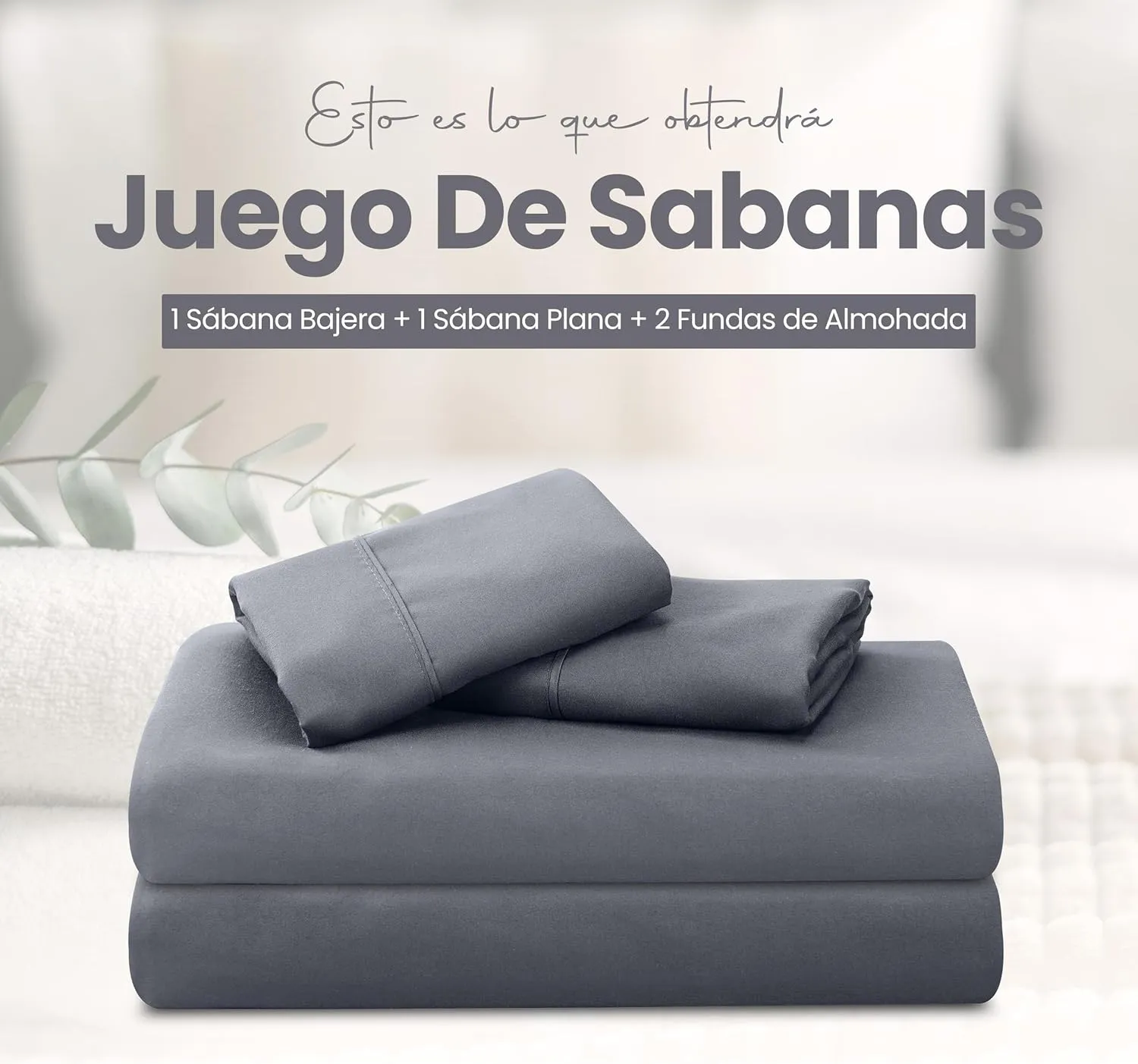 Juego de sábanas Utopia Bedding 4 piezas microfibra gris 135 cm: ventajas, pegas y veredicto final — imagen 3