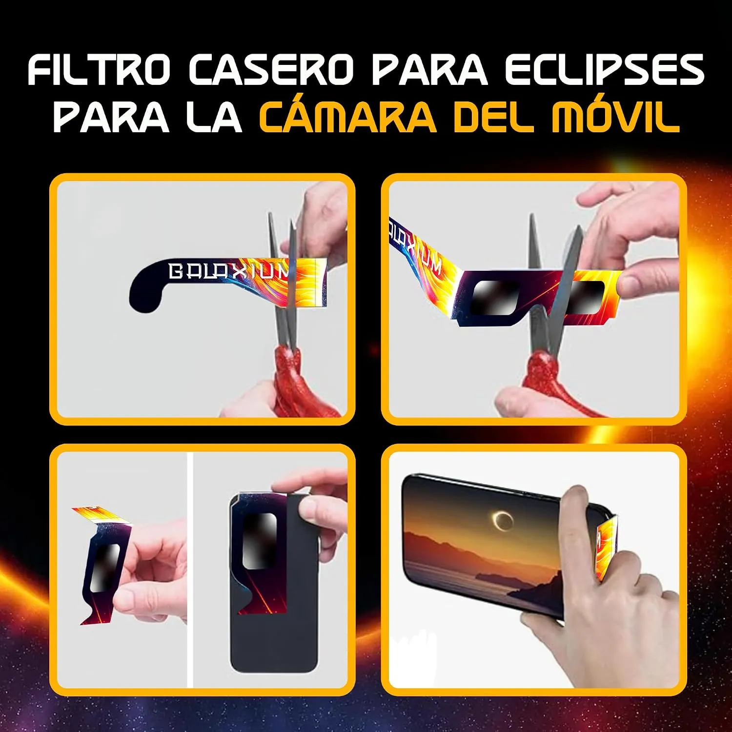 Gafas eclipse solar Galaxium homologadas ISO 12312-2: análisis y opinión (2026) — imagen 4