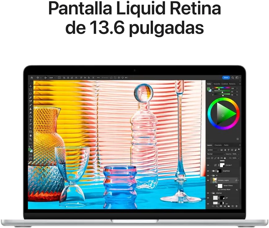 Pantalla Liquid Retina de 13,6 pulgadas del MacBook Air (M2, 2024)